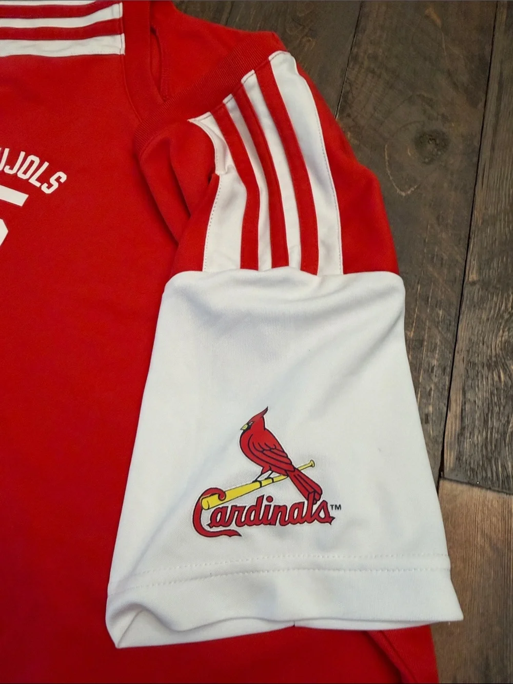 Vintage MLB Adidas St Louis Cardinals Albert Pujols Jersey Shirt Youth L GUC ⚾️
